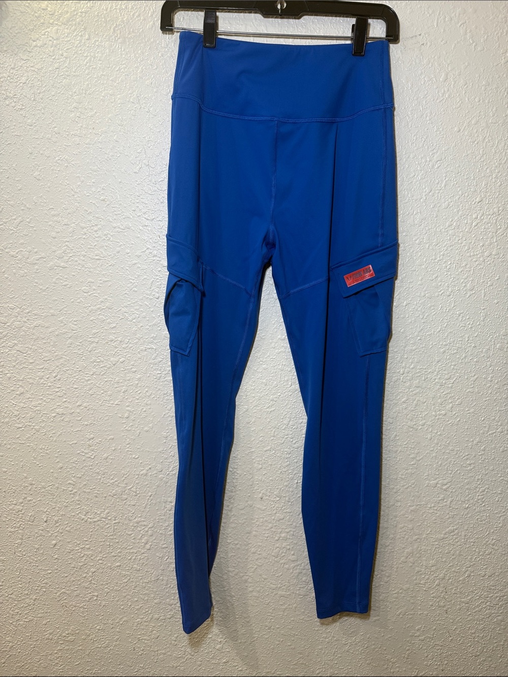 Firm abs Bright Royal Blue Cargo Leggings